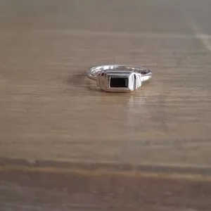 MONICA VINADER Jewelry Monica Vinader Baja Deco Ring Black - Main Image